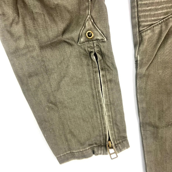 Joe’s Jeans Green Moto Olive Skinny Jeans - Picture 5 of 9